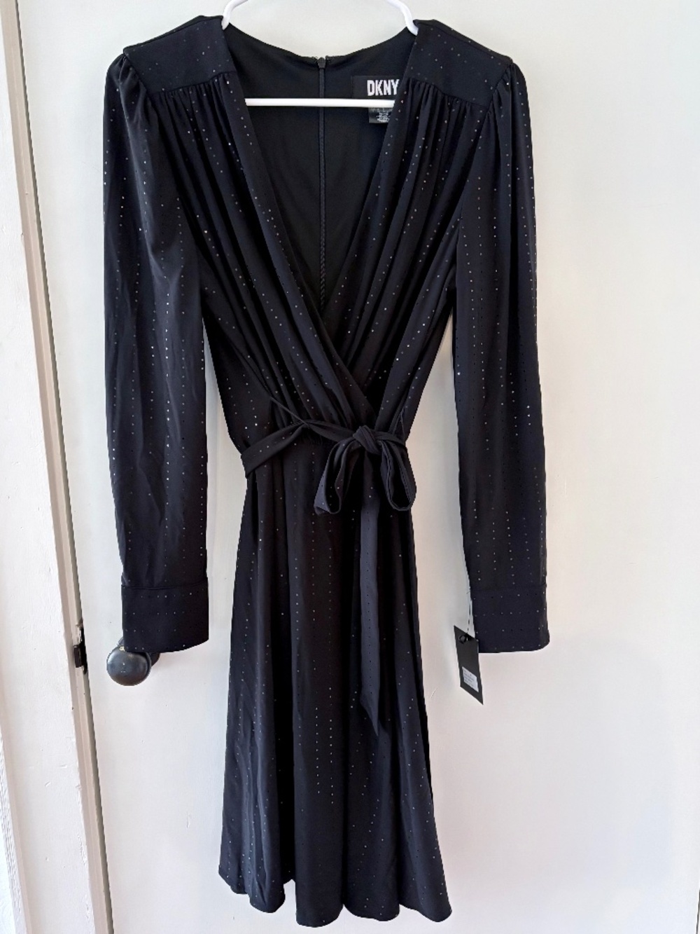Donna Karan DKNY Black Dress with Small Sequins